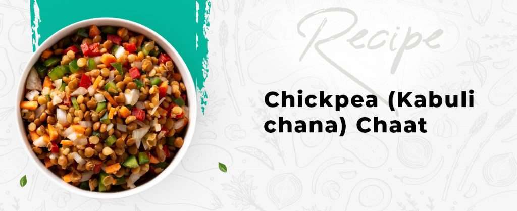 Chickpea (Kabuli chana) Chaat - Wellfinity.in