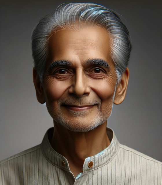 Indian man portrait happy